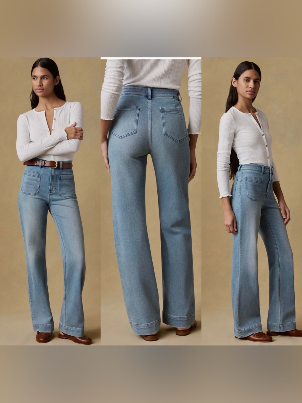 Faherty High-Rise Wide-Leg Women’s Pants